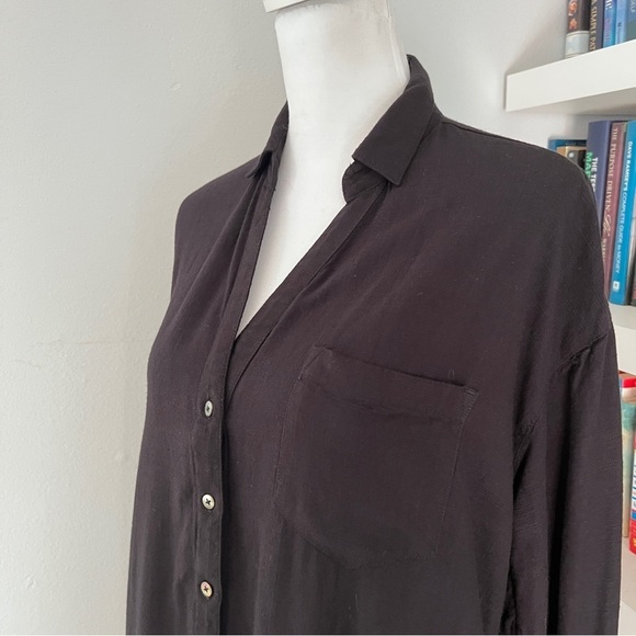 L Space Black Button Down Dress size XS/S - Picture 3 of 12